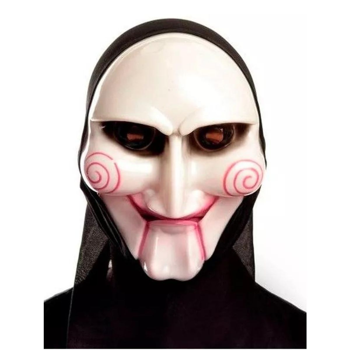 Máscara Fantasia Halloween Festa Jogos Mortais Com Capuz Máscara Fantasia Halloween Festa Jogos Mortais Com Capuz